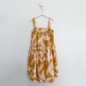 ASOS trapeze midi cotton sundress in palm print